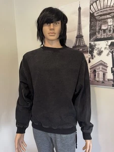 Zara Men’s Black Denim Sweater SizeM - Picture 1 of 12