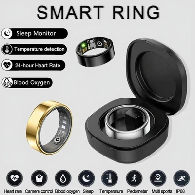 2024 Smart Ring compatible with Samsung, Heart Rate Blood Oxygen Monitoring - Image 1 of 4