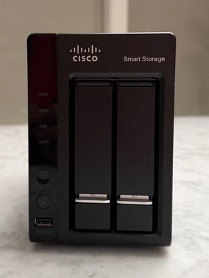 Cisco NSS322 NAS Network Attached Storage Smart Storage 2x4TB drives QNAP NSS322 - Image 1 of 4