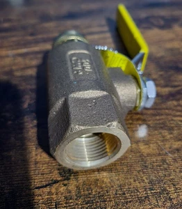 Apollo 70104HC 3/4" NPT Bronze Ball Valve x 3/4" Hose Connection, Cap & Chain - Picture 1 of 18