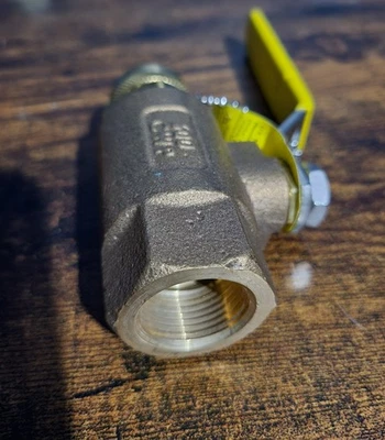 Apollo 70104HC  3/4" NPT Bronze Ball Valve x 3/4" Hose Connection, Cap & Chain - Image 1 of 4