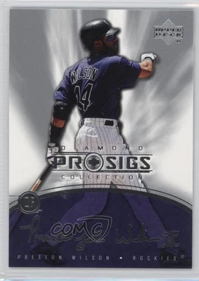 2004 Upper Deck Diamond Collection Pro Sigs Silver Preston Wilson #72 - Image 1 of 2
