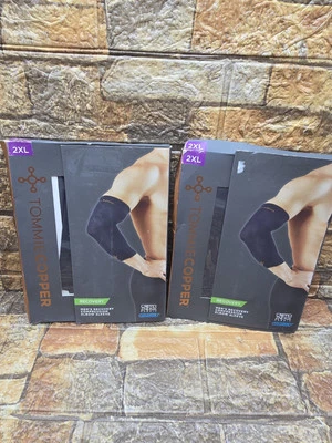 Tommie copper 2 pack Men’s Recovery Sleeves compression 2XL (Black) NWT - Image 1 of 3