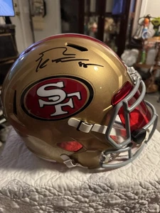 GEORGE KITTLE SIGNED FS REPLICA 49ERS HELMET W/VISOR - JSA COA - Picture 1 of 8