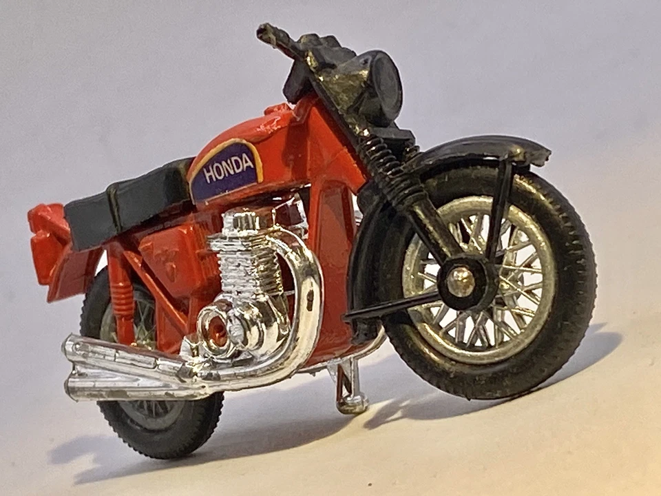 Matchbox🔥Lesney SUPERFAST 1975 Honda Honda Hondarora motocicleta #18 Foto 1 de 4