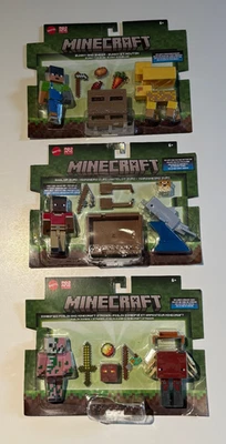 (3) Juegos de figuras Minecraft SAILOR ZURI & DOLPHIN PIGLIN & STRIDER SUNNY & SHEEP Foto 1 de 4