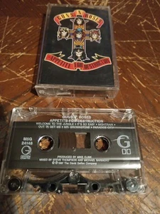GUNS N' ROSES Appetite for Destruction 1987 Geffen Records CASSETTE TAPE - Picture 1 of 1