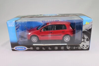 LE061 WELLY WLN01018 Voiture 1/18 1:18 Volkswagen VW Golf V rouge - Photo 1/4