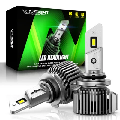 Set of 2 Novsight 9006 LED Headlights Low Beam Bulbs 20000LM Bright Xenon white - Image 1 of 4