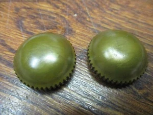 NOS VINTAGE "CAMPAGNOLO RECORD" CLONE PEDAL SPINDEL BOLT COVER / DUST CAPS GOLD - Bild 1 von 2