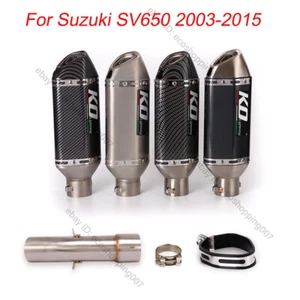 For Suzuki SV650 2003-2015 Exhaust System Mid Link Pipe 51mm Muffler Tips Escape - Picture 1 of 12