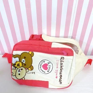 San-x Rilakkuma Korilakkuma Kiiroitori Body Bag weiß rot Bär Vogel Kawaii selten - Bild 1 von 24