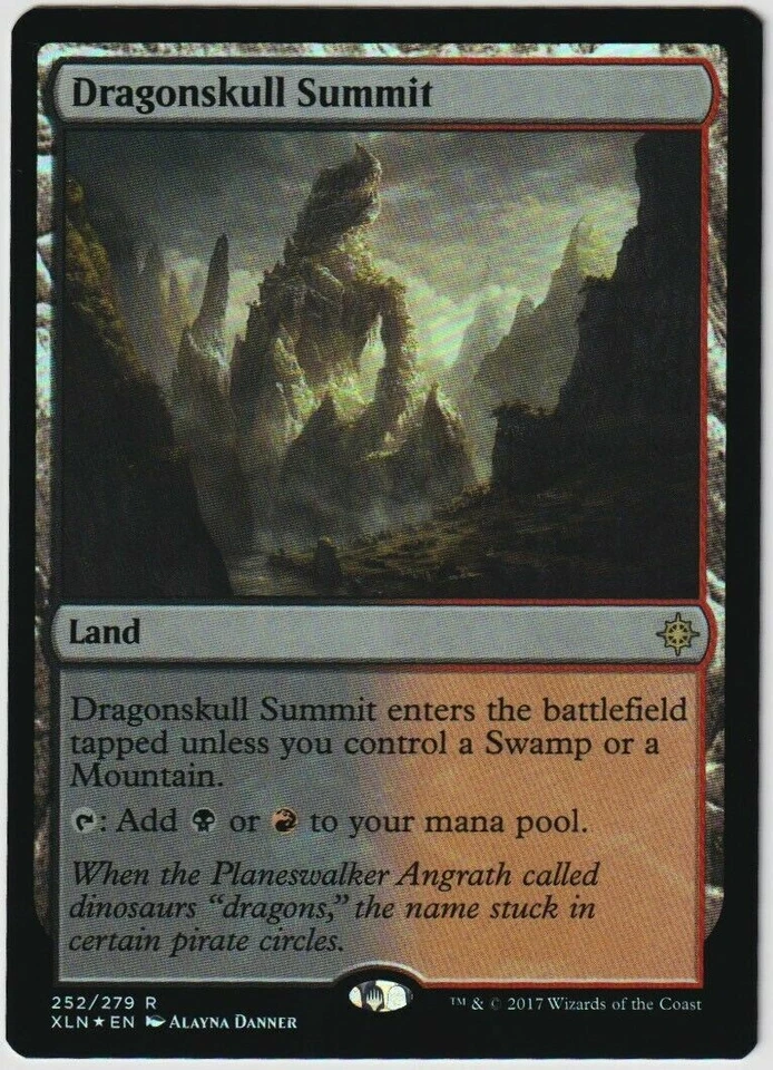 MTG Foil 1X Dragonskull Summit X1 Ixalan Magic NM - Image 1 of 1