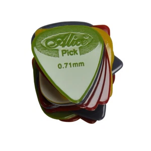 100 púas de guitarra antideslizantes de nailon Alice 0,71 mm plectrums colores mixtos AP-G - Imagen 1 de 4