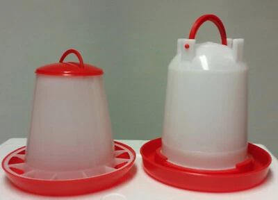 Futterspender für Geflügel 3 KG Plus Stülptränke 3 Ltr. NEU: ANTIBAKTERIELL - Bild 1 von 4