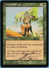 Gaea's Herald Planeshift NM Green Rare Artist Signed CARD (s2471) ABUGames