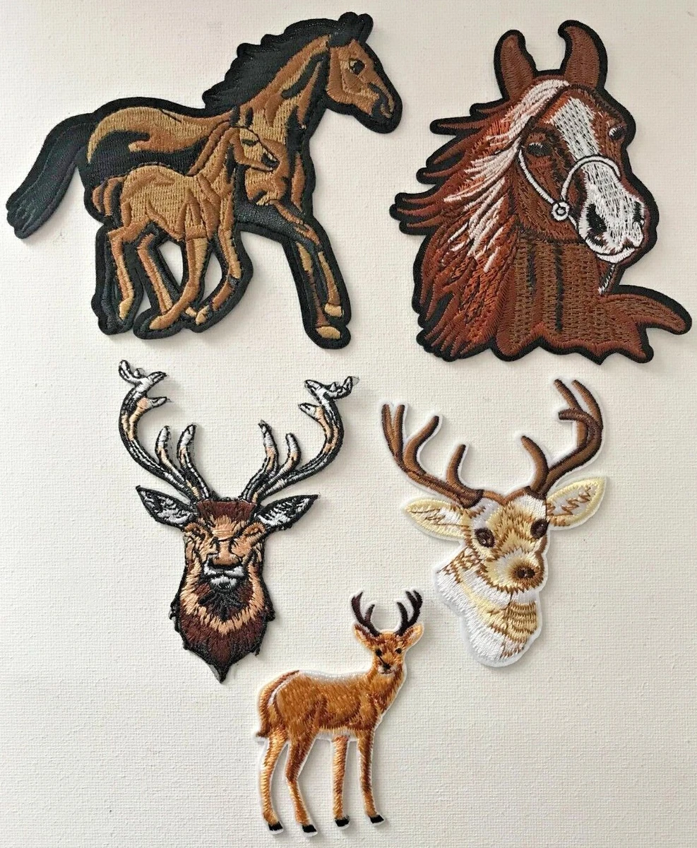 Giraffe Iron On Patch - 1.96x2.95 Inch Embroidered Animal Applique