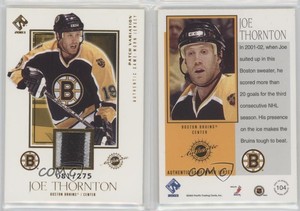 2002-03 Pacific Private Stock Reserve Game-Worn Jerseys /275 Joe Thornton Patch