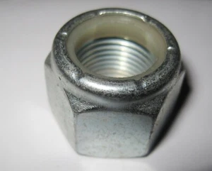 7/16" UNF Nyloc Nuts Zinc Plated Steel (Qty 4) - Picture 1 of 1