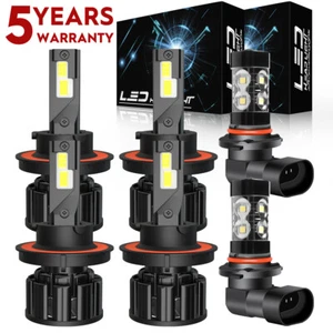 For Ford F250 F350 F450 2005-2019 White LED Headlight Fog Light Bulbs 6PCS F15QC - Bild 1 von 19