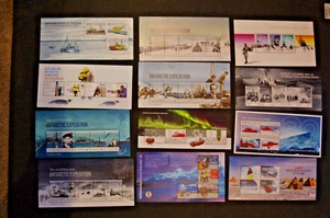 Australian Stamps Miniature Sheets AAT Casey Aurora Nuyina Arts Hurley’s Wyatt E - Picture 1 of 2
