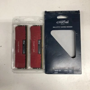 Crucial Ballistix Gaming Memory DDR4-2666 16GB (BL2K16G26C16U4R) (RED) - Afbeelding 1 van 2