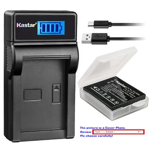 Kastar Battery LCD Charger for Panasonic CGA-S005 & Panasonic LUMIX DMC- FX10 - Picture 1 of 11