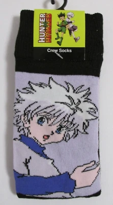 Adult Hunter + Hunter Killua Novelty Japanese Manga Crew Socks One Size - Image 1 of 4