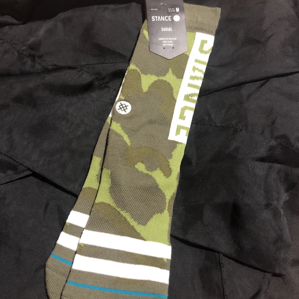 Calcetines informales Stance mezcla de algodón OG verde camuflaje unisex talla MEDIANA (NUEVOS CON ETIQUETAS) Foto 1 de 4
