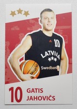 2008 Latvian Basketball Team Card #10 Gatis Jahovics