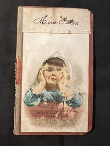 Piccolo notebook aritmetico matematica C 1880 cappa per carte commerciali verdure scuola compiti - Foto 1 di 7
