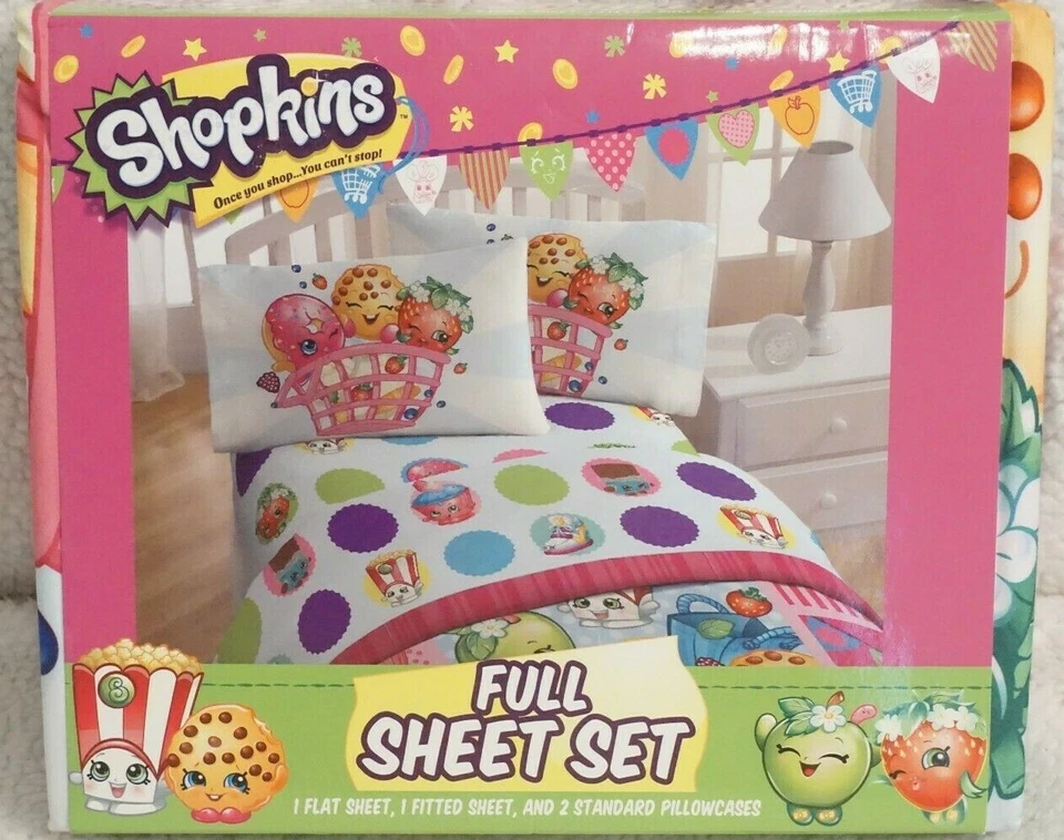 Shopkins Full Sheets Set 2day Delivery