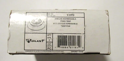 EDWARDS GE VIGILANT V-HFD ANALOG FIXED TEMPERATURE HEAT DETECTOR