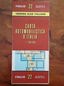 Touring Club Italiano 1961 Carta Automobilistica d'Italia 1:200000 22-23-24 - Bild 1 von 3