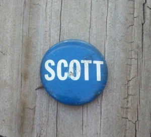 Spilla bottone vintage Scott (Illinois) campagna politica spilla - Foto 1 di 5