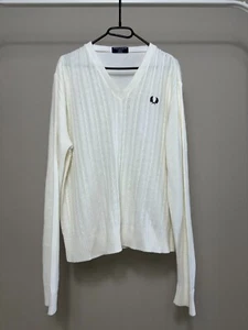 Vintage Fred Perry Knit Sweatshirt Size L - Picture 1 of 8