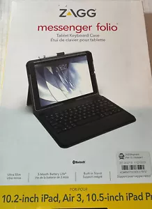 ⚡️ZAGG Case Messenger Folio For Apple iPad 10.2-inch, Air 3,10.5-inch Keyboard - Picture 1 of 2