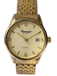 PRECISION BY GRUEN QUARTZ CREAM DIAL GP403MN JAPAN MEN'S FULL WORKING VINTAGE - Picture 1 of 23