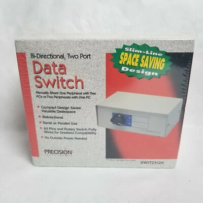 Vtg Precision Instruments Bi-Directional Two Port Data Switch Switch2H  - NEW  - Image 1 of 4