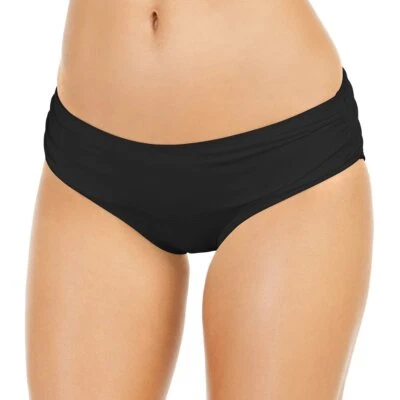 MICHAEL Michael Kors Shirred Bikini Bottoms Black XS S M L Small Medium Larg NWT - Image 1 of 2