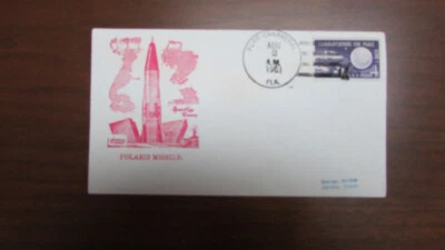 UNITED STATES SPACE POLARIS MISSLE LAUNCH  AUG 2 1961 CAPE CANAVERAL - Image 1 of 2