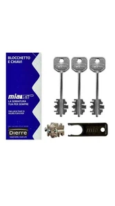 DIERRE ATRA MIA BLOCCHETTO E 3 CHIAVI Corte mm.92 BLO 3210 cilindro serratura - Foto 1 di 1