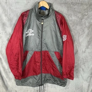 Umbro Pro Training Rain Waterproof Jacket Mens XL Full Zip Vintage 90s - Picture 1 of 10