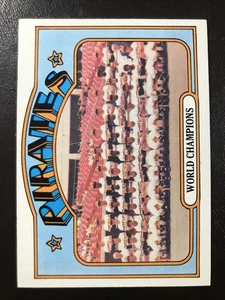 Pittsburgh Pirates 1972 Topps Vintage Baseball Card #1 World Champions SHARP!! - Picture 1 of 2