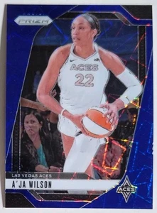 A'ja Wilson 2024 Panini WNBA Prizm Basketball #86 Blue Velocity Prizm Las Vegas - Picture 1 of 2