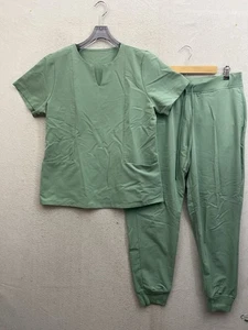 Mandala Scrub Set Damen Medium Top Large Petite High Waist Jogginghose Grün - Bild 1 von 12