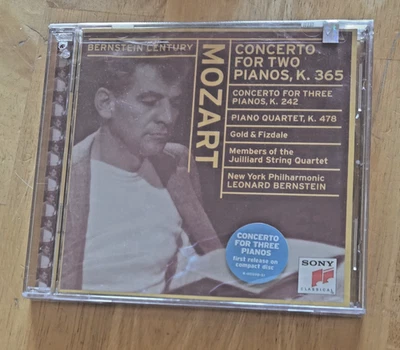 Leonard Bernstein - Concerto for Two Pianos / Piano Quartet in G Minor [New] -CD Foto 1 de 2