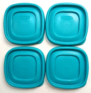 4 Rubbermaid Türkis Türkis Ersatz Deckel Abdeckung 4,5" Quadratisch 7J58 50 - Bild 1 von 6