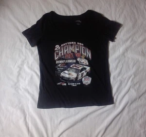 Joe Gibbs Racing #11 Denny Hamlin T-shirt Women's 2XL Black Short Sleeve - Picture 1 of 7