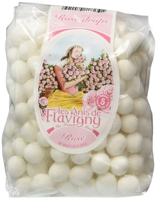 Rose Flower Abbaye de Flavigny Anise drops all natural bulk 8.82 oz Bag - Image 1 of 2